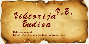 Viktorija Budiša vizit kartica